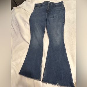 Flare blue Jean - light dark wash (never worn tags taken off)